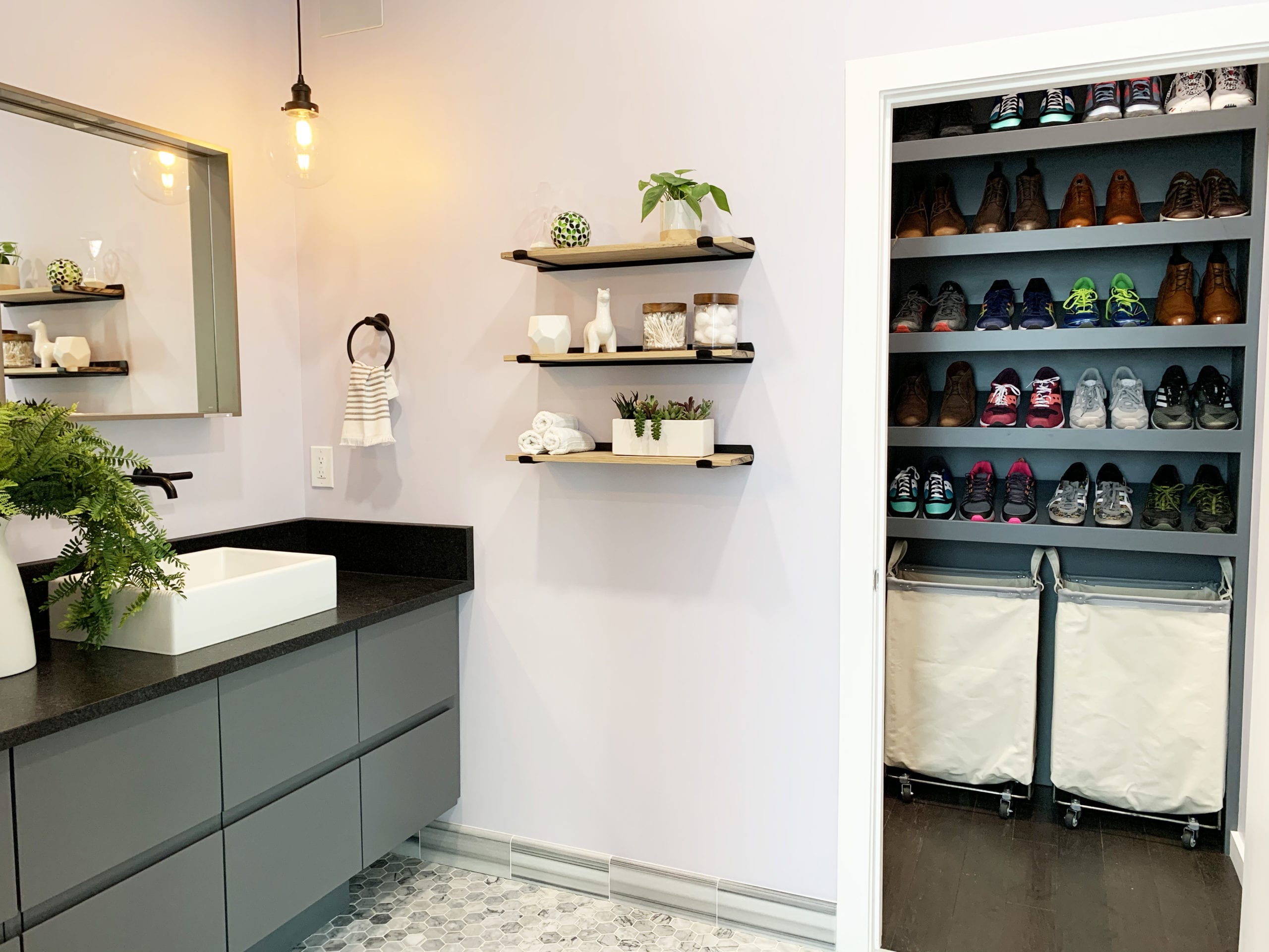 luxury bathroom remodel and custom closet